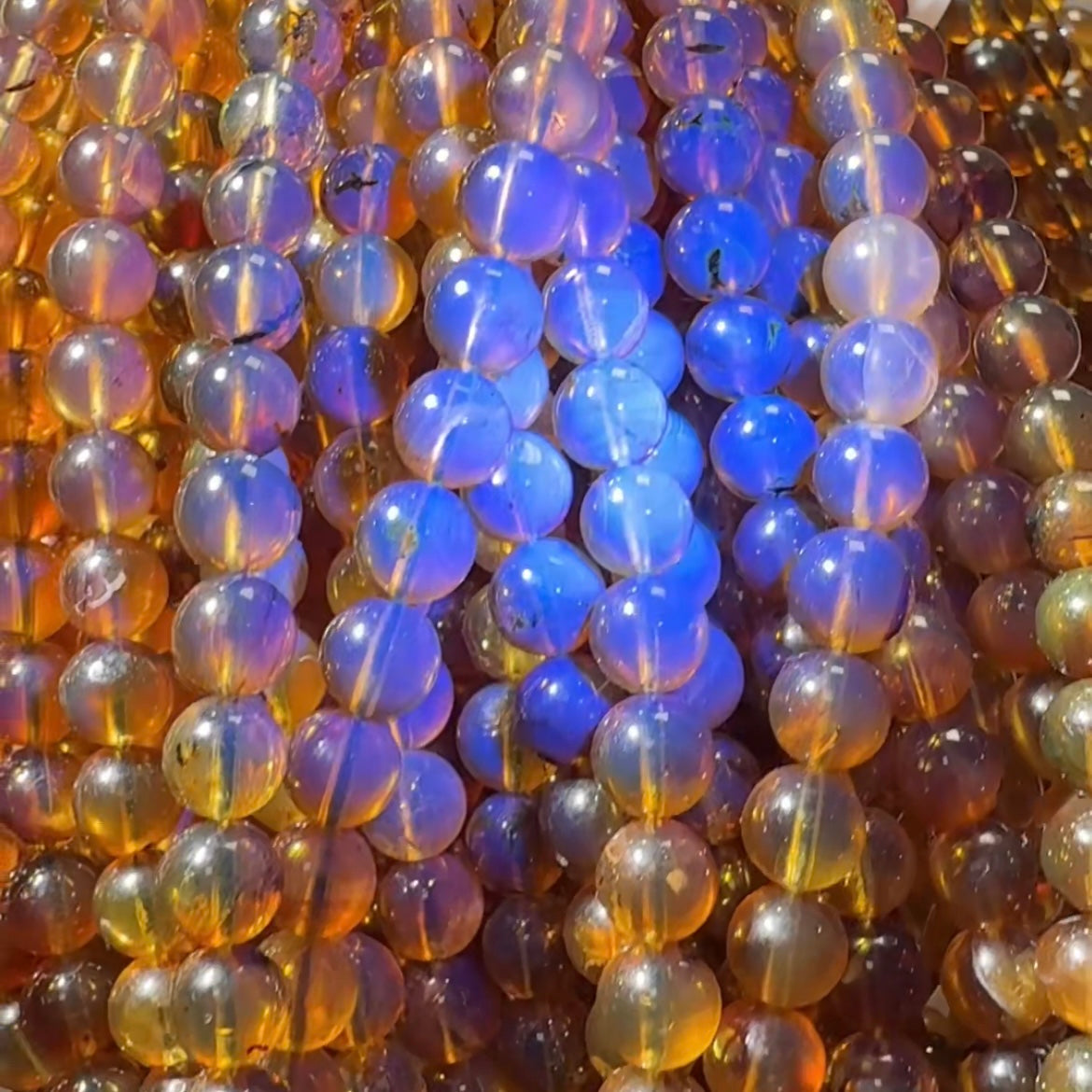 Blue Amber Bracelet