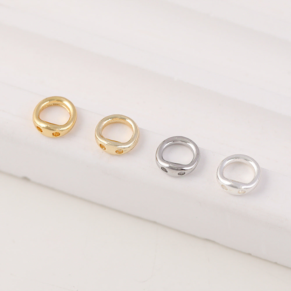 DIY Jumper Ring Accessories Wholesale 18K Copper-Plated Gold Color Retention Bracelet Necklace