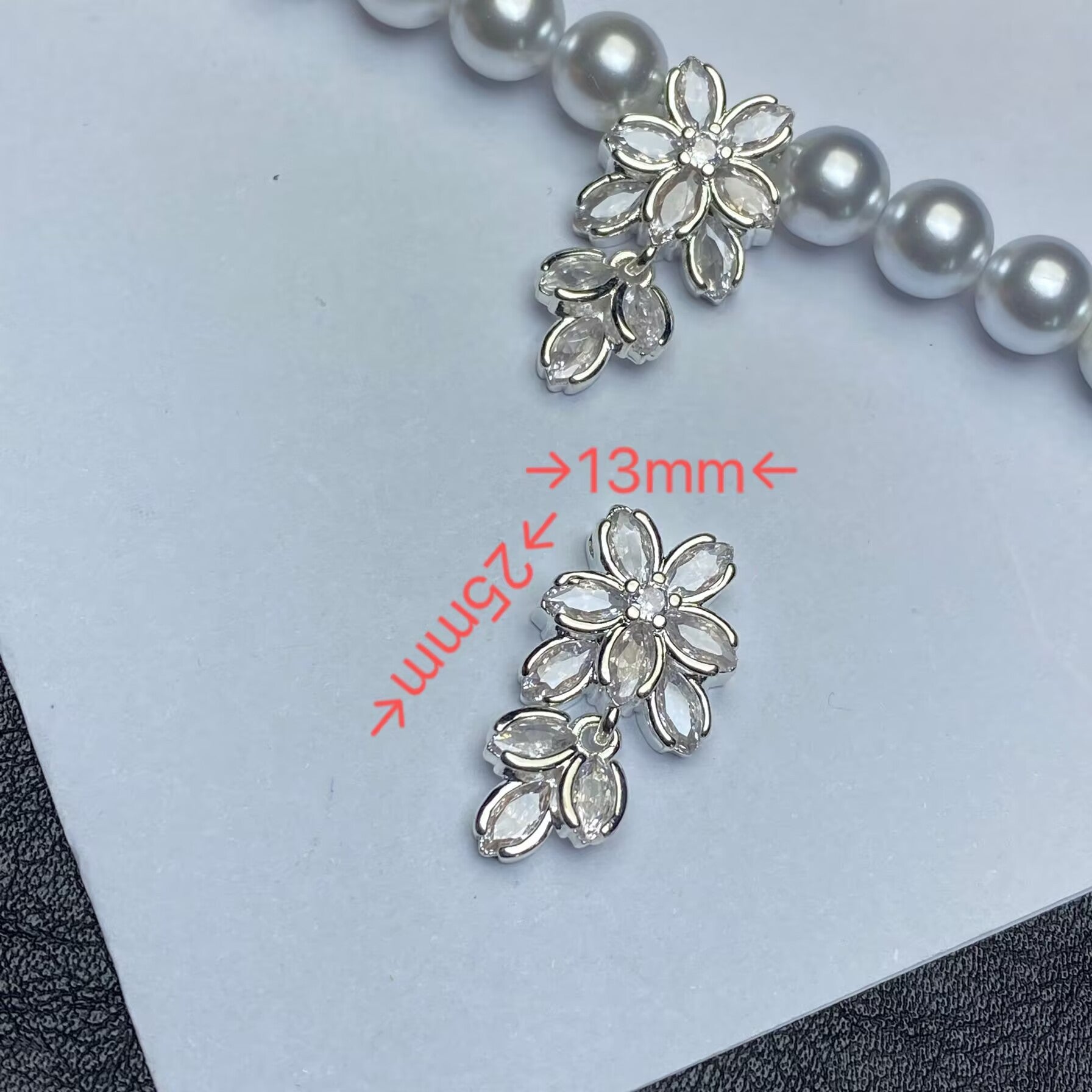 Popular handmade crystal bracelet/bead set with rosette zircon, perfect for DIY jewelry making, including diamond-encrusted beads and high-color-retention strands.