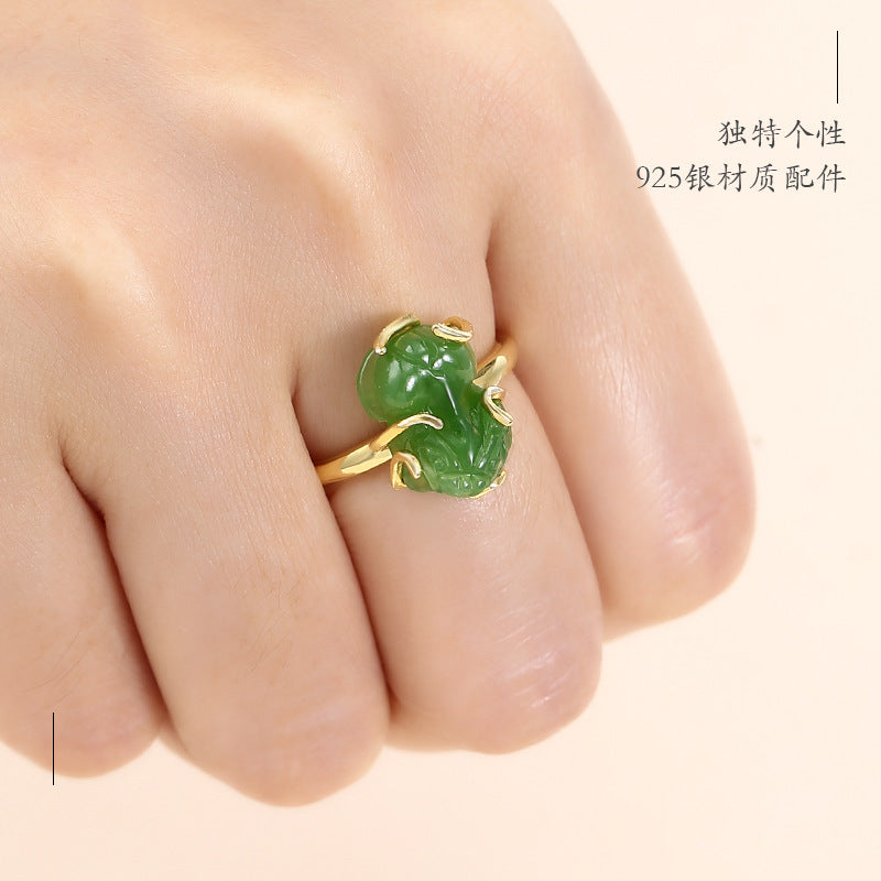 925 Sterling Silver Men's and Women's Ring Frame DIY 