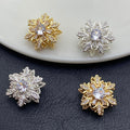 Double-layer  large snowflake spacer beads