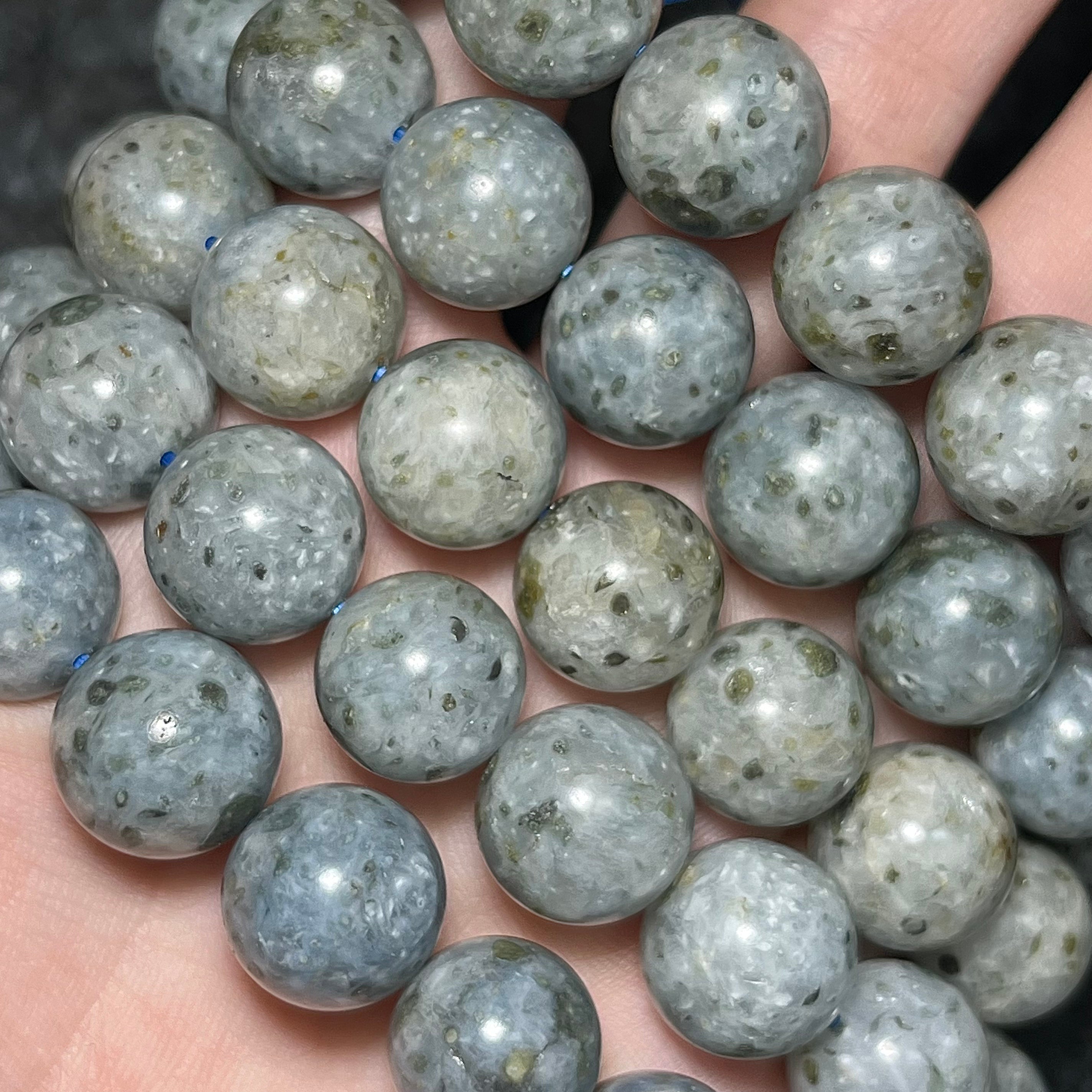 Dumotierite With Peridot