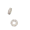 Zircon spacers, DIY 14k crystal bracelet/jewelry accessory, diamond-encrusted beads, trendy Instagram style.