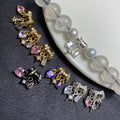 DIY 14k crystal bracelet/jewelry accessory with diamond inlay