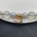 DIY 14k crystal bracelet/jewelry accessory with diamond inlay