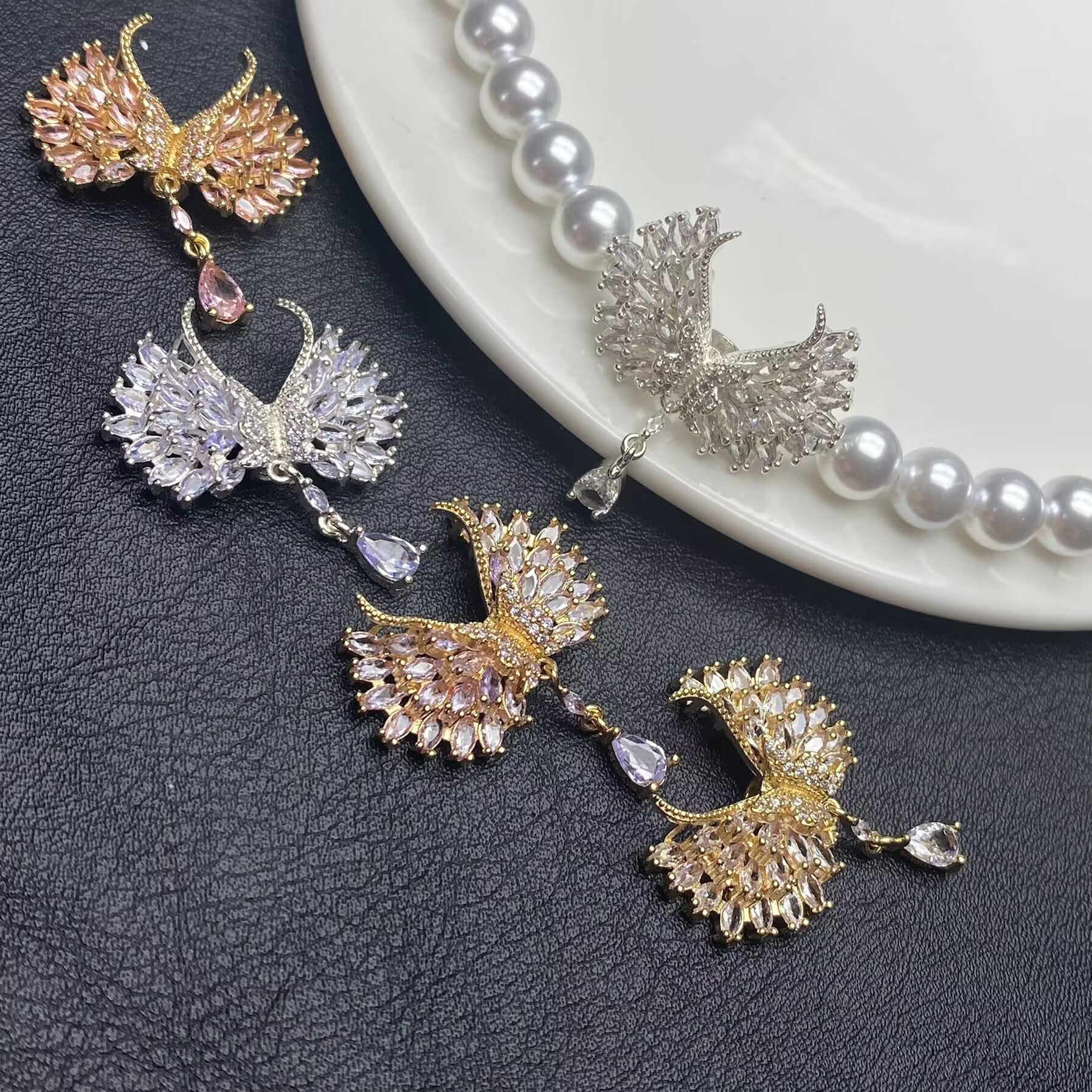 Angel Wings Feather DIY Handmade 14k Crystal Cultural Plaything Bracelet/Bracelet Original Jewelry Accessories Diamond Beads