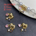 DIY 14k crystal bracelet/jewelry accessory with diamond inlay