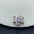 Double-layer rotating large snowflake spacer beads, color-preserving zircon loose beads, micro diamond beads, handmade crystal bracelet/jewelry bracelet.