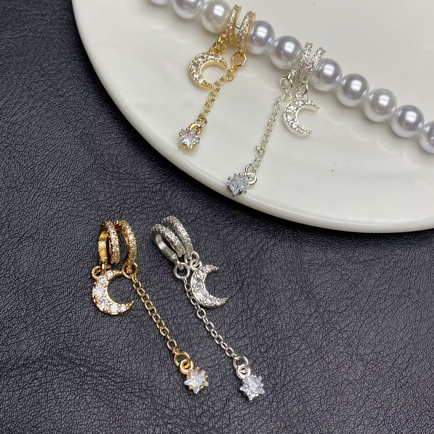 Moondrop Handmade 14k Crystal Bracelet/Bracelet, Original Jewelry Accessories, Diamond-set High-color-retention Beads