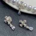 14k gold-plated diamond-encrusted cross teardrop spacer pendant DIY crystal bracelet/beaded accessory