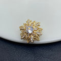 Double-layer rotating large snowflake spacer beads, color-preserving zircon loose beads, micro diamond beads, handmade crystal bracelet/jewelry bracelet.
