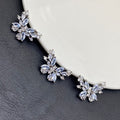 Color-preserving, full-diamond butterfly pattern, through-hole, multi-hole handmade crystal bracelet/jewelry accessory/bead stringing