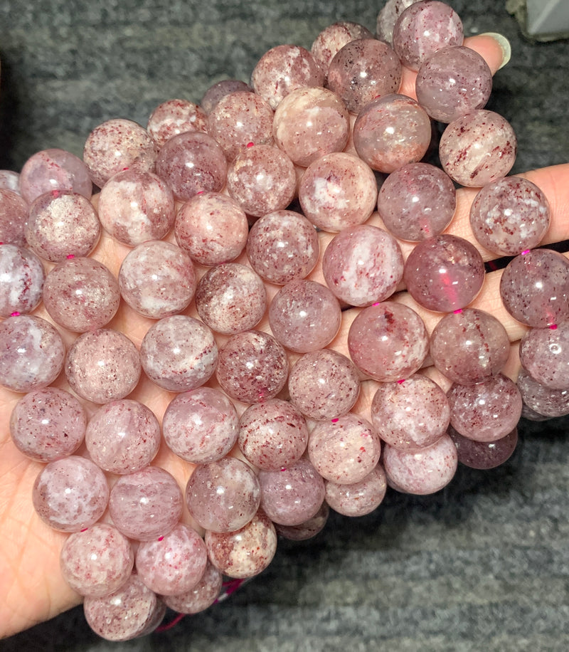 Snowflake Strawberry Quartz